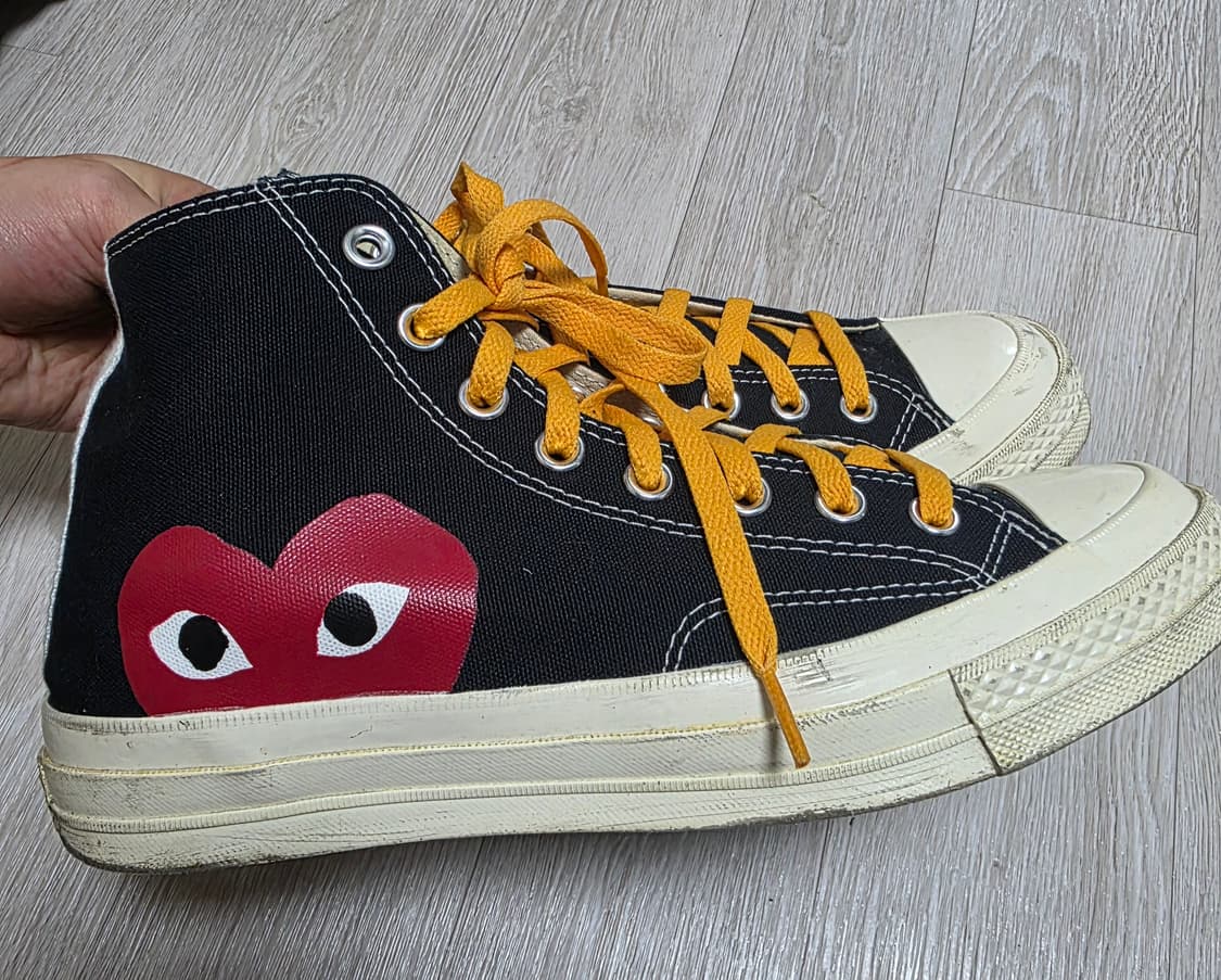 [265]컨버스 x  꼼데 척70 하이 스니커즈 상품이미지5