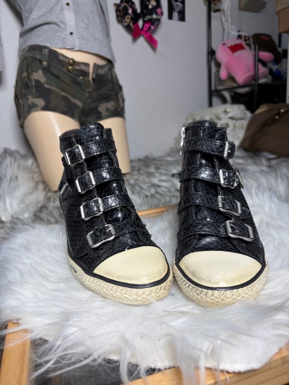 Ash 아쉬 뱀피 웨지힐 스니커즈 상품이미지3