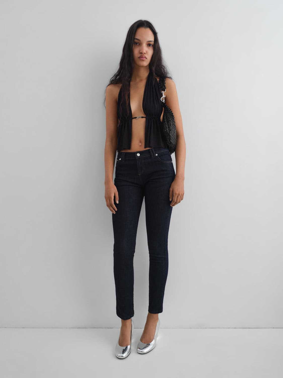 [S]기마구아스 Mia 버클 홀터넥 탑/블랙 상품이미지2