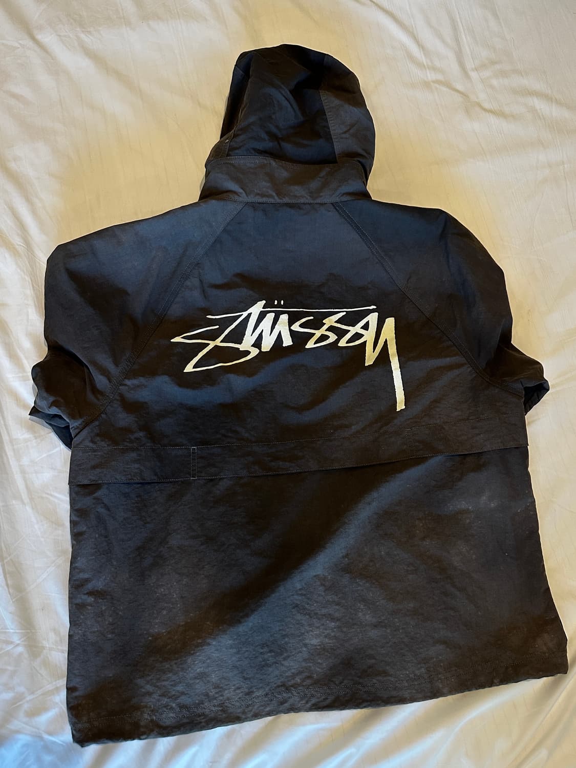 스투시 웨이브 다이 비치 쉘 자켓 블랙 상품이미지4