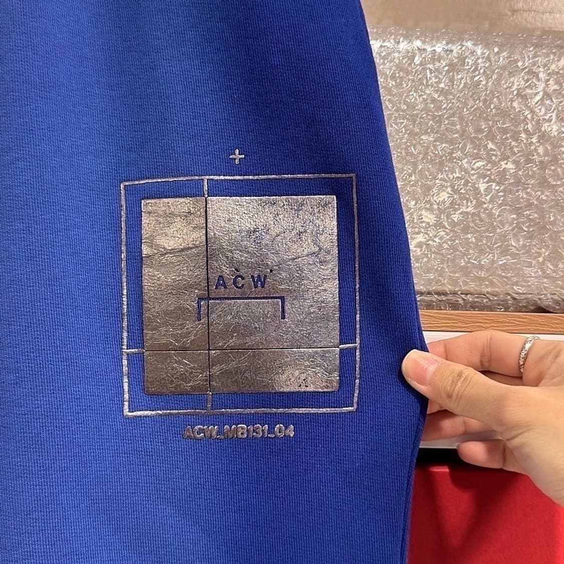 (정품/새상품) 어콜드월 남성 블루 스웻팬츠 조거팬츠 상품이미지2