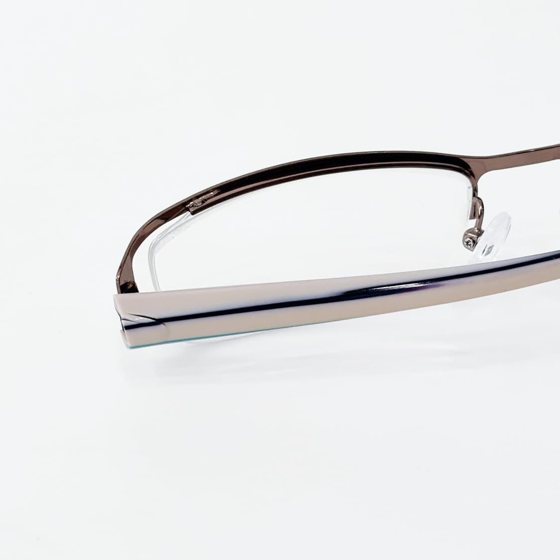 AMADEUS  브라운 반무테 데드스탁 빈티지안경 상품이미지4