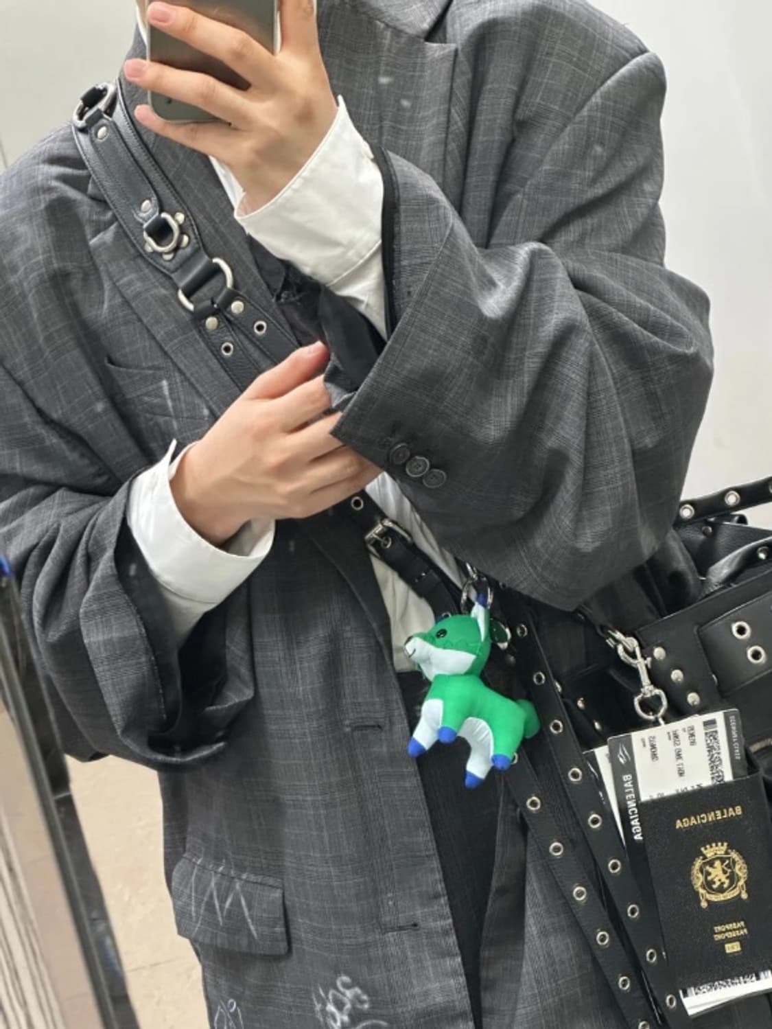 발렌시아가 22ss 스케이터 테일러링 셋업 그레이 1, XS 상품이미지2