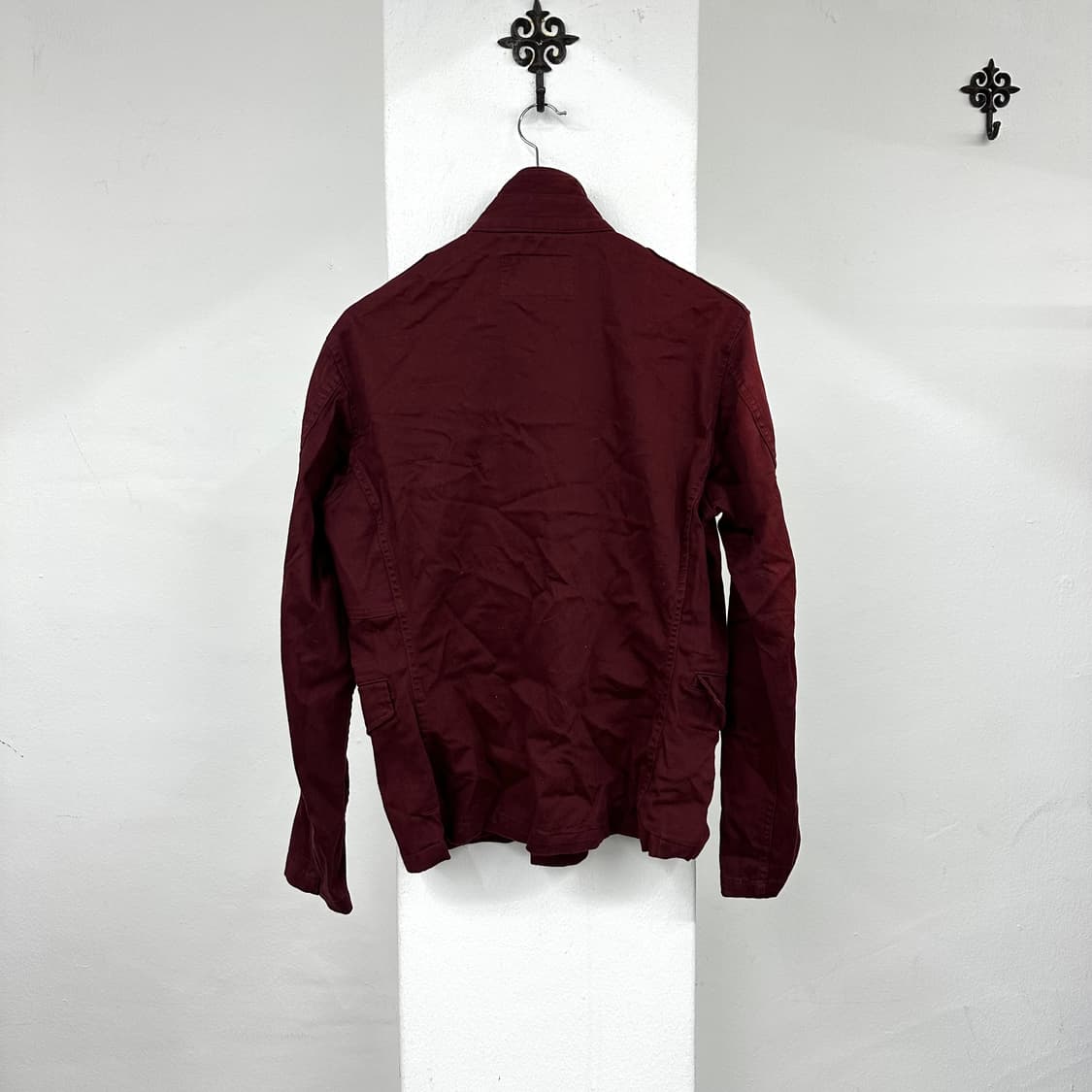  Avirex burgundy zip jacket 상품이미지5