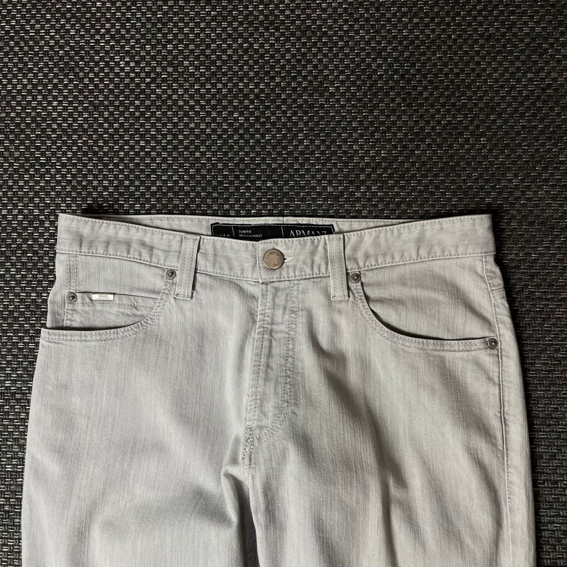 (32) 아르마니 꼴레지오니 라이트그레이 데님 팬츠 슬림핏 상품이미지3