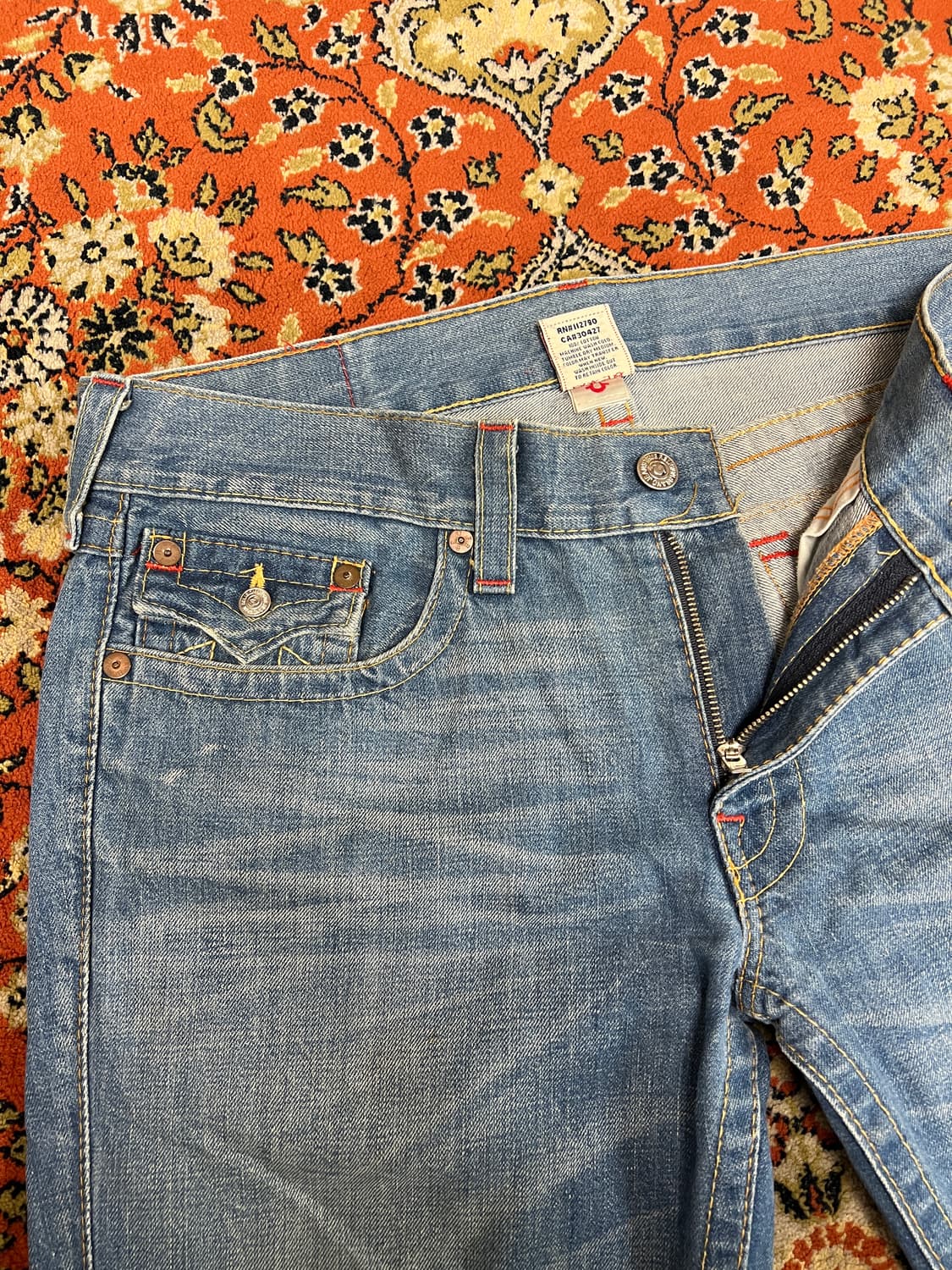 [36] 트루릴리전 빌리 부츠컷 디스트로이드 데님팬츠 상품이미지4