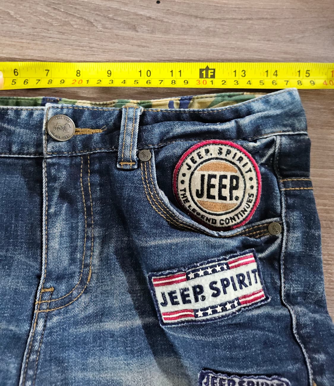 Jeep 청바지 데님 5부 바지 패치 장식  28 상품이미지6