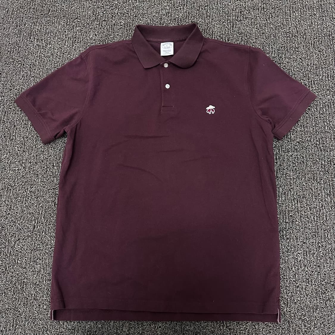 브룩스브라더스 카라티 반팔티셔츠 버건디 XL 상품이미지1