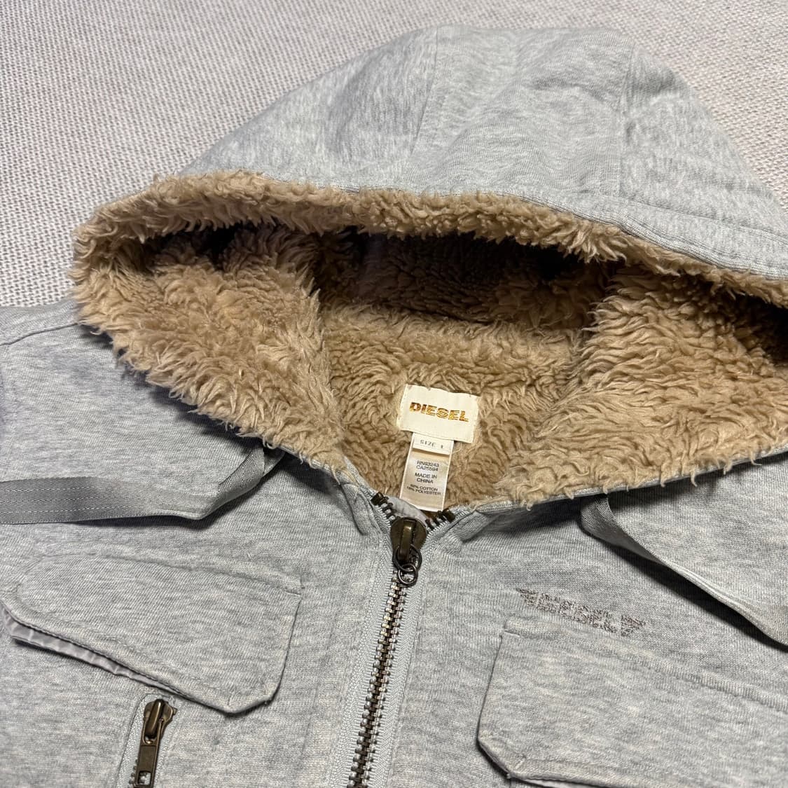 DIESEL 디젤 퍼 후드집업 상품이미지2