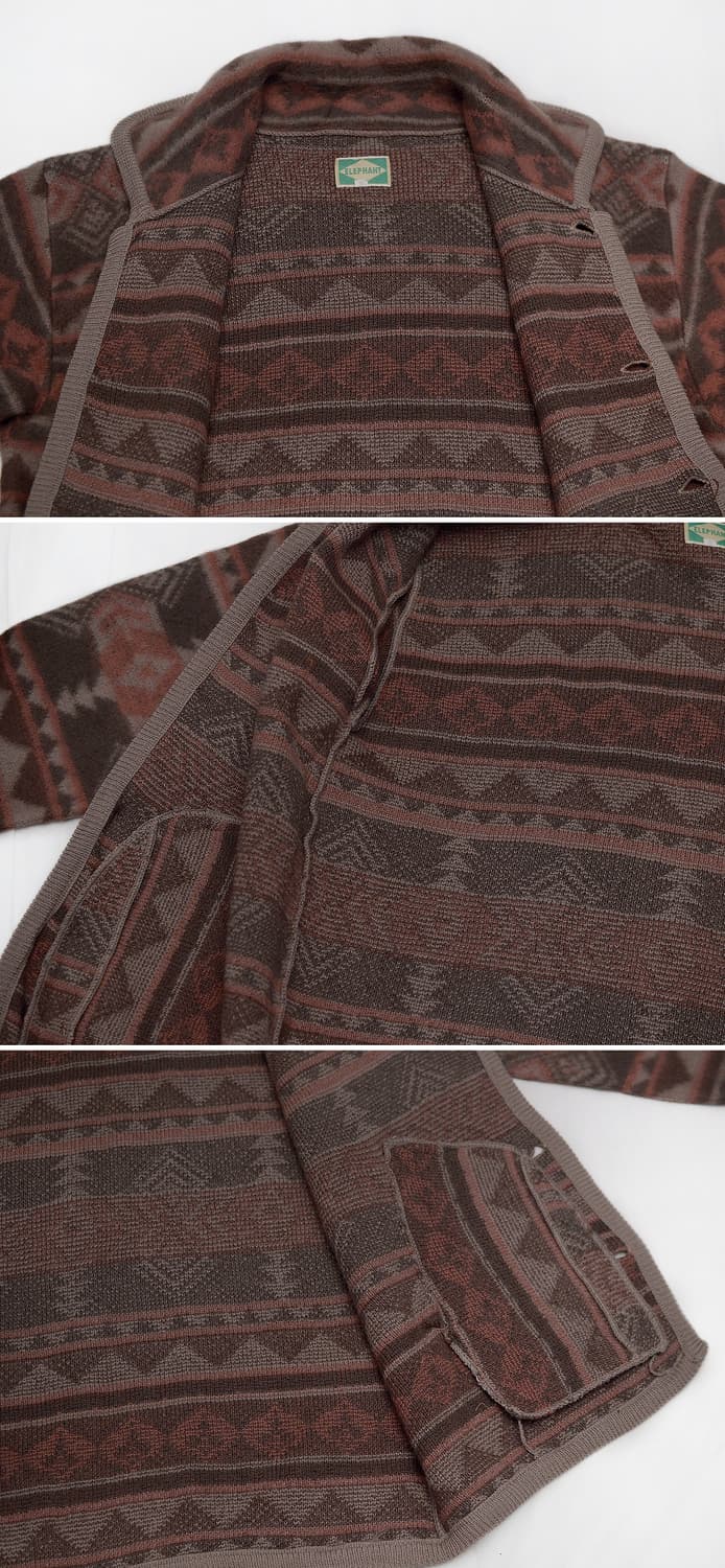 엘레펀트 재팬 나바호패턴 울블랑킷 우드버튼 자켓 (100-105) 상품이미지6