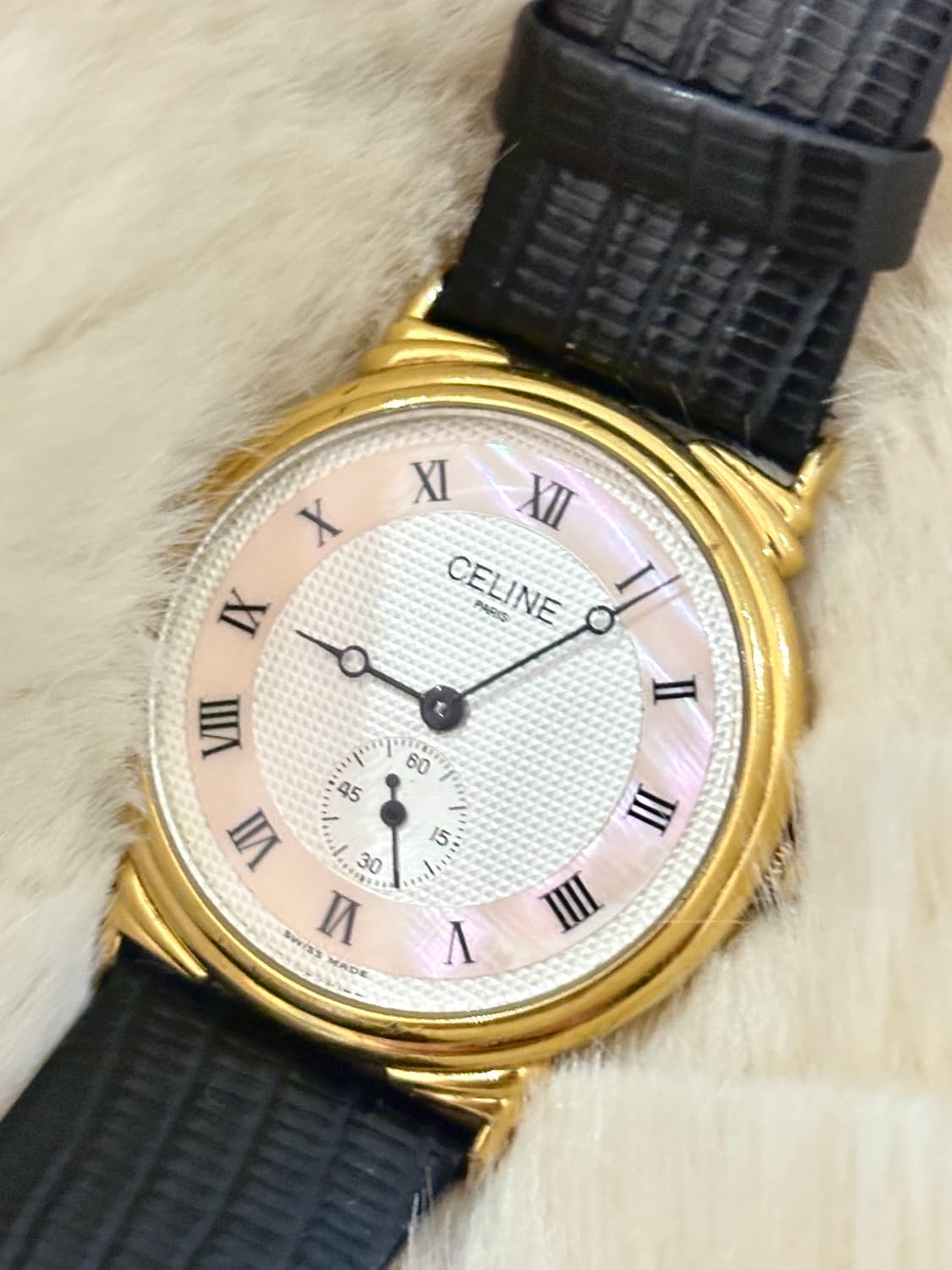 TTF✳️셀린느 핑크 자개 시계 상품이미지1