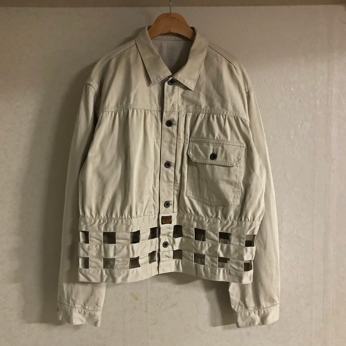 캐피탈 빈티지 새틴 윈도우페인 1st 재킷 키나리 3사이즈 상품이미지3