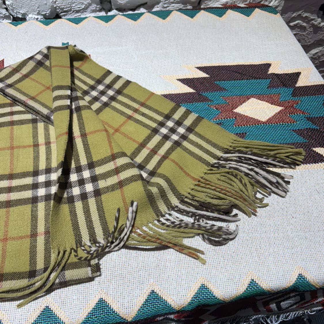 버버리 빈티지 채크패턴 머플러 상품이미지5