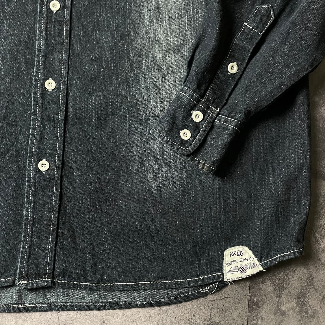 RAIDER JEAN CO. 레이더 진 코 웨스턴 데님셔츠 A00381 상품이미지6