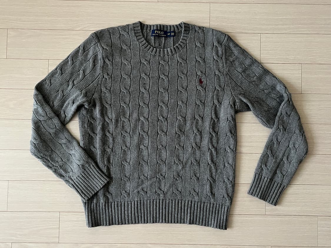 (Man) 폴로 꽈배기 케이블 니트 상품이미지1