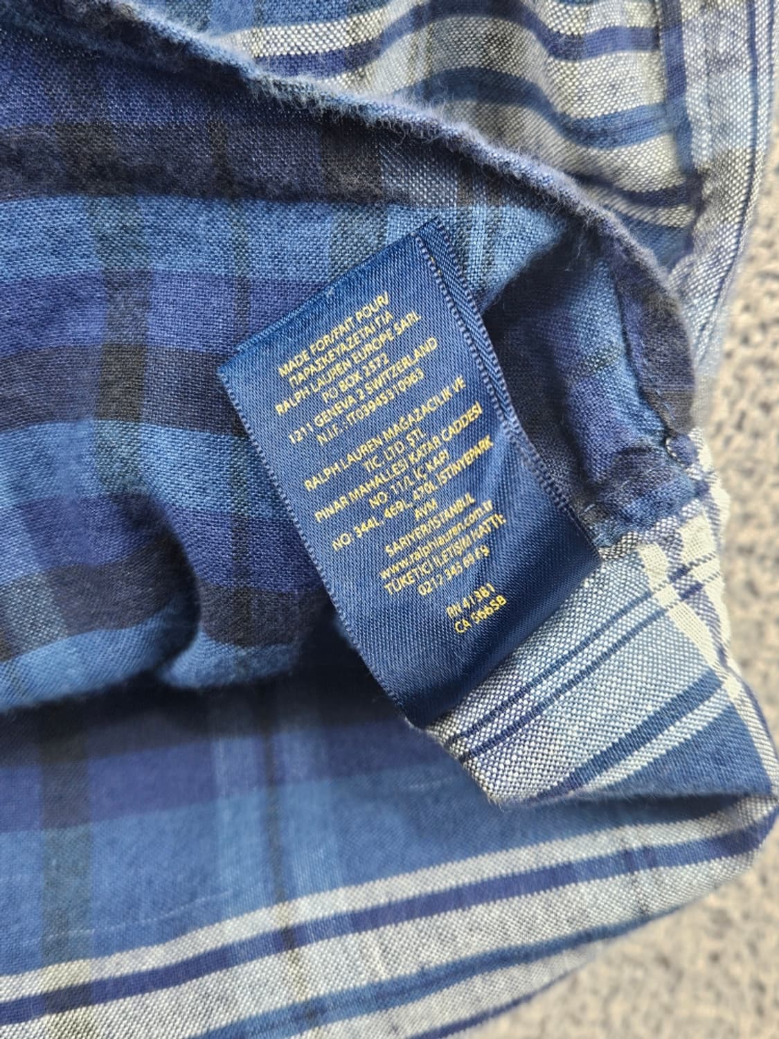 폴로랄프로렌 체크 하프 반팔 셔츠 ( XL ) / 11919 상품이미지9