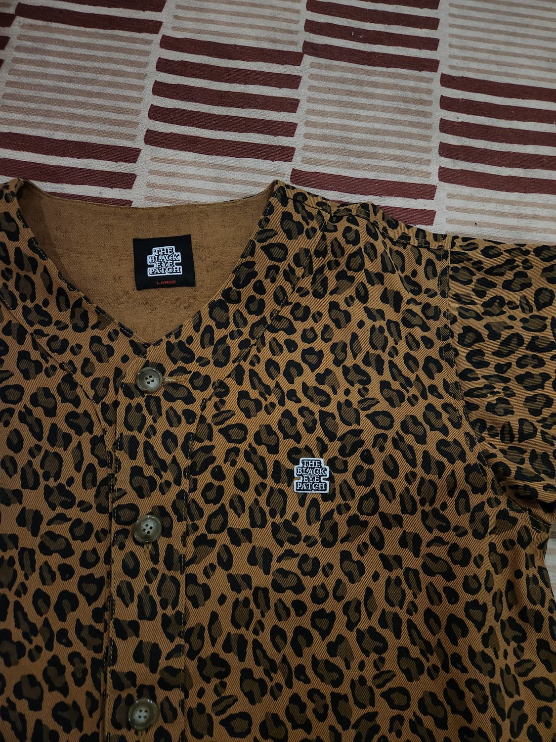 블랙아이패치 레오파드 베이스볼 셔츠 (L) 상품이미지3