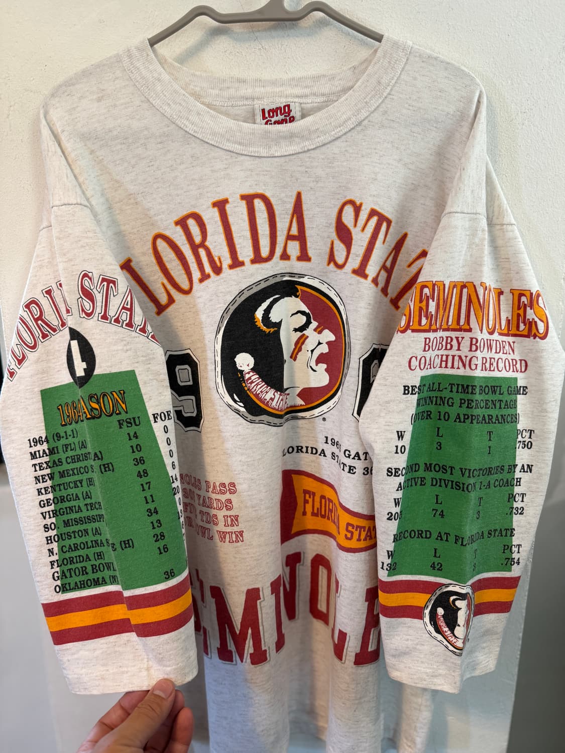90s Long Gone Florida State 올드 롱슬리브 상품이미지8