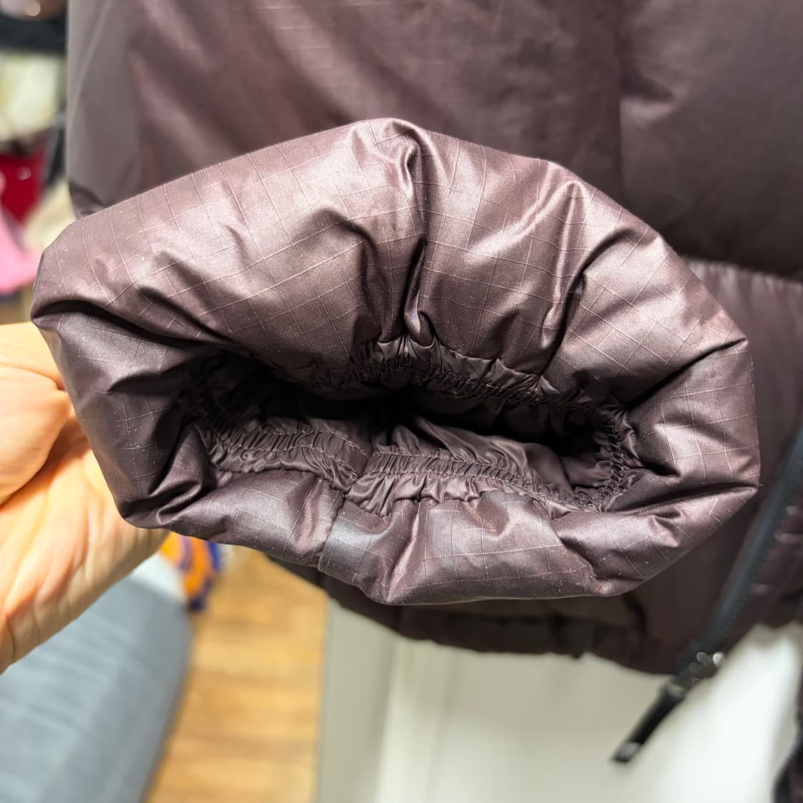 (W) 노스페이스 화이트 라벨 노벨티 눕시 다운 자켓 코코아 브라운  상품이미지5