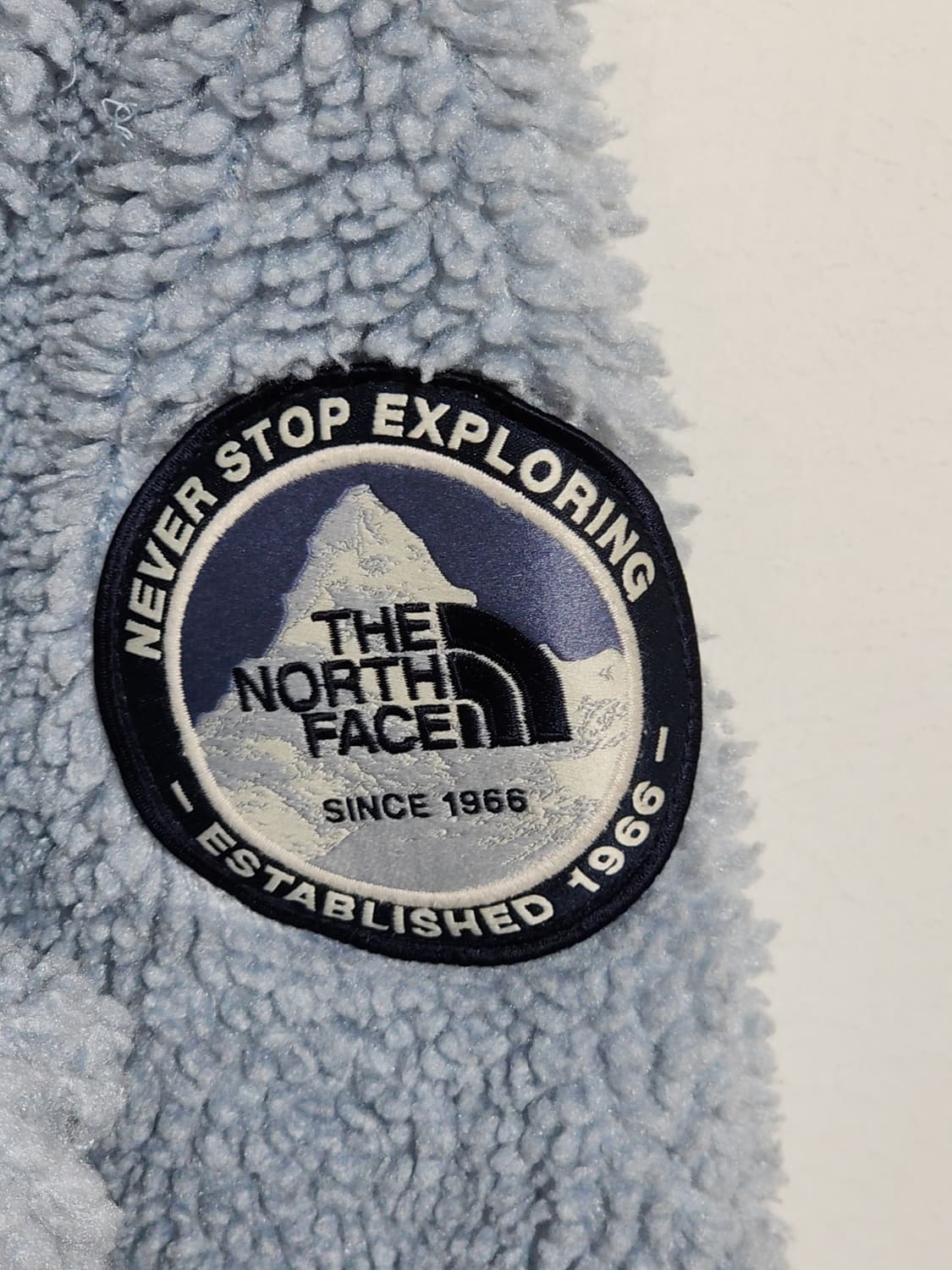 (L) 노스페이스 플리스 점퍼 하늘색 뽀글이 후리스 후드자켓  상품이미지5