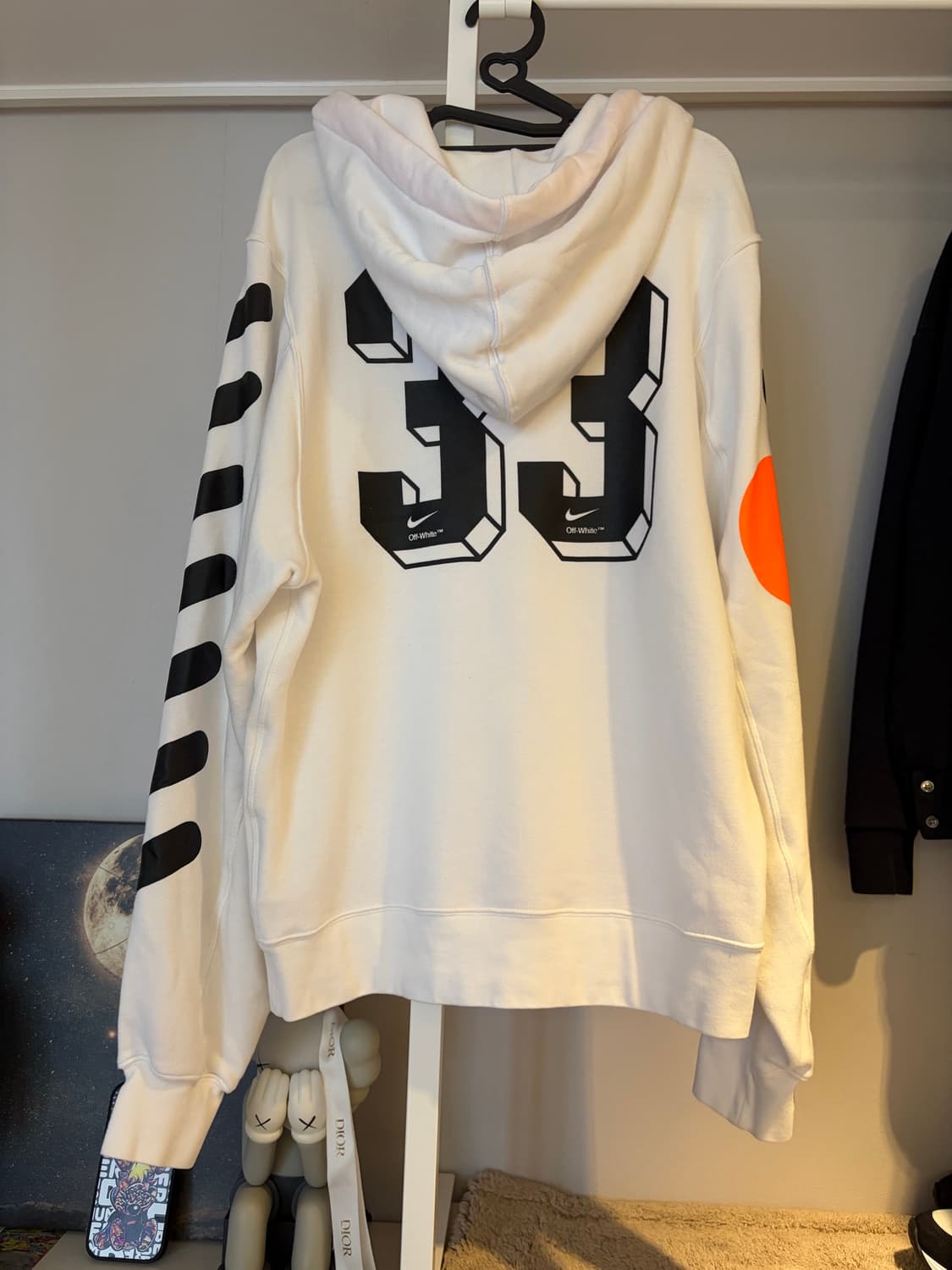 {S size} 나이키 x 오프화이트 풀오버 후드티 상품이미지3