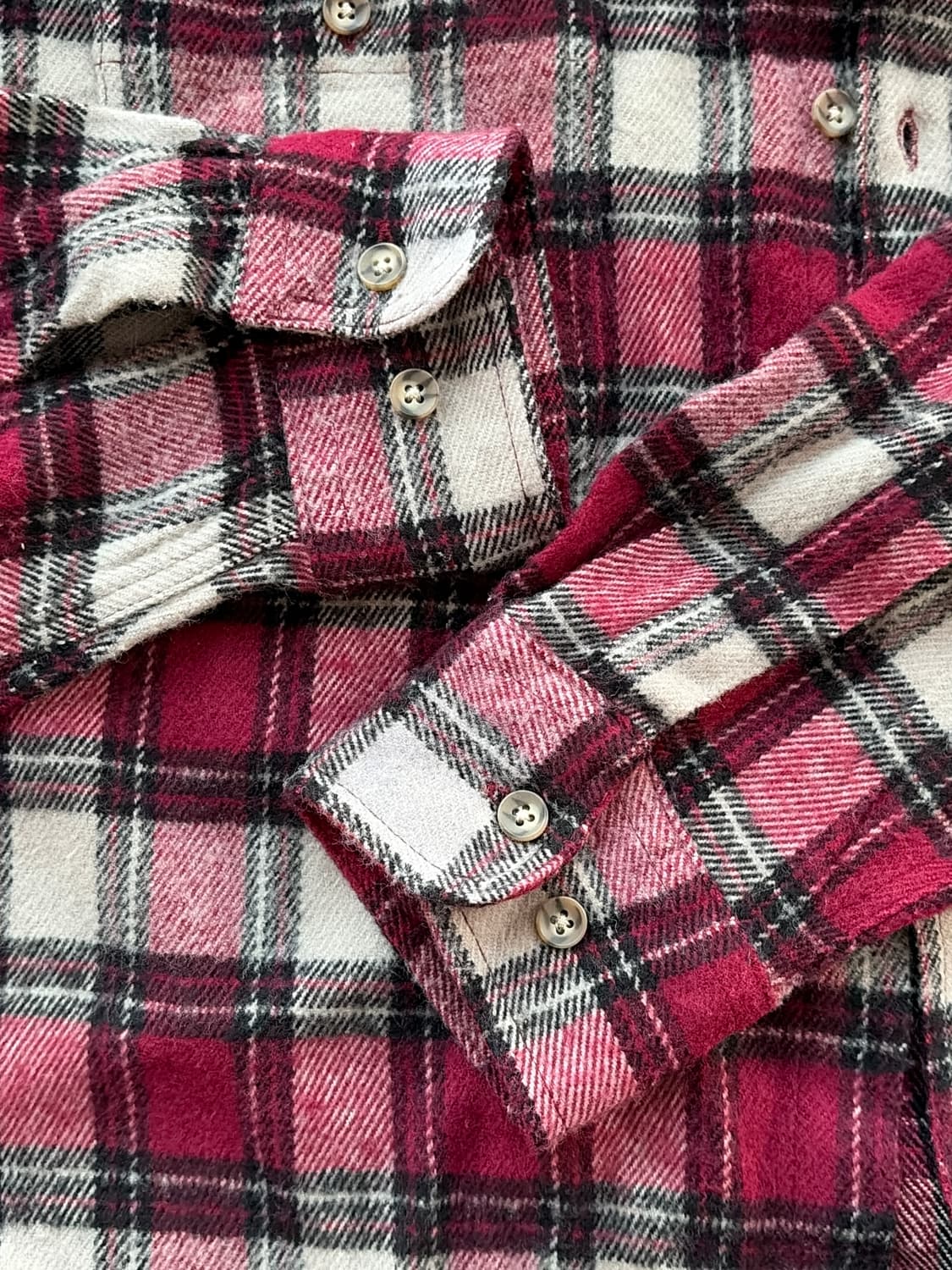 90s 올드 유니클로 플란넬 셔츠 자켓 L (103-105) 상품이미지4