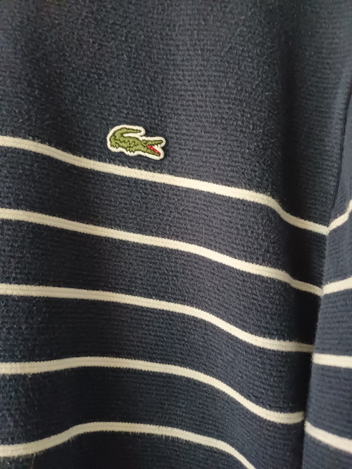 라코스테 남성 스트라이프 크루넥 롱슬리브 [XL] 상품이미지3