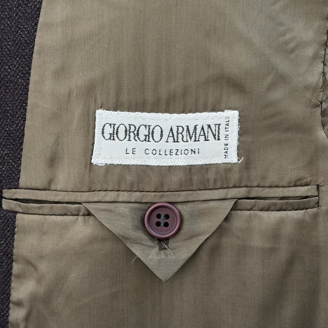 조르지오 아르마니 브라운 헤링본 자켓 상품이미지9