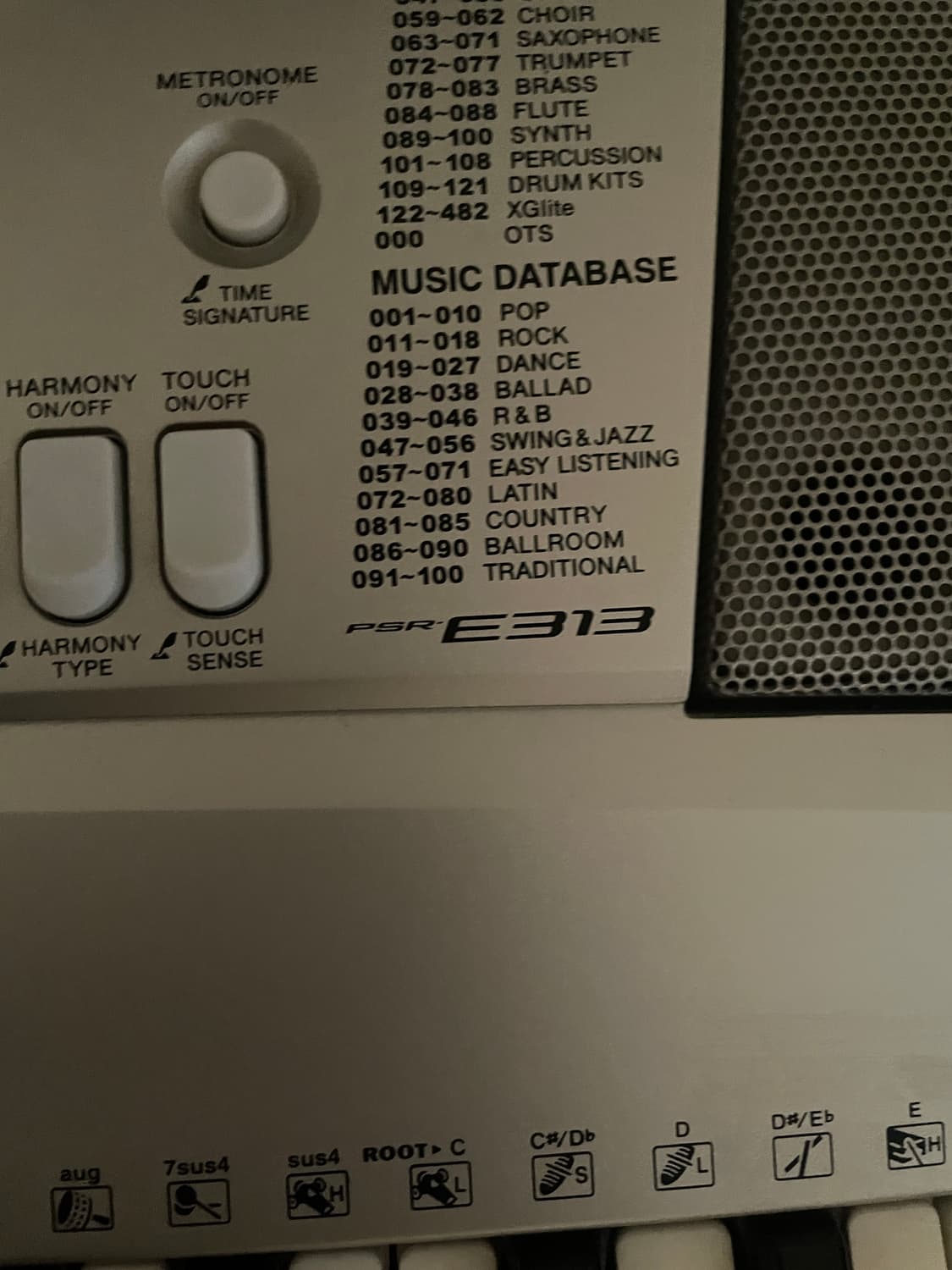 야마하 psr-e313 전자키보드 빈티지 상품이미지5