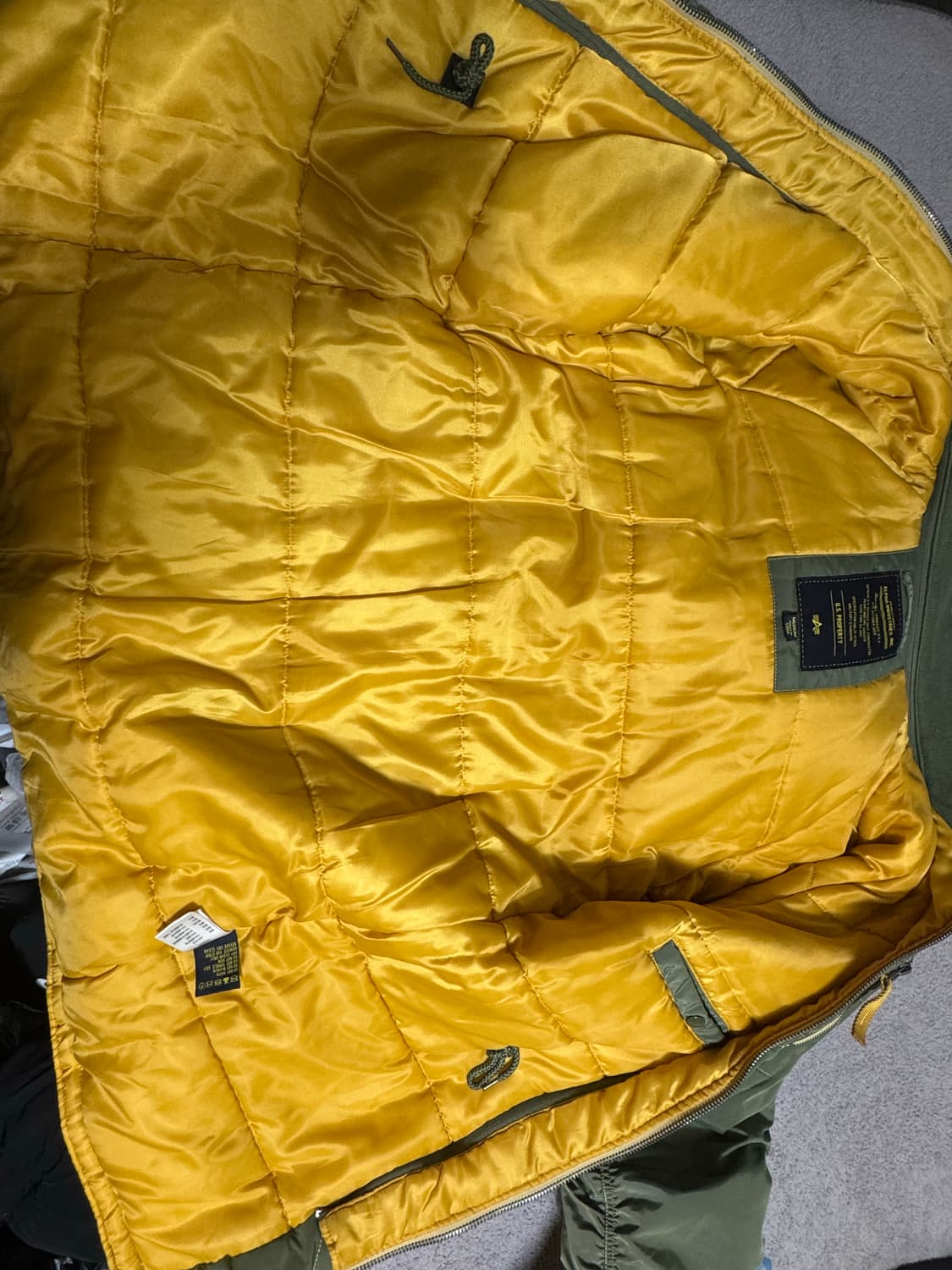 alpha 알파 N-3B 오리지널핏 인클레멘트 세이지 올리브 그린 상품이미지6