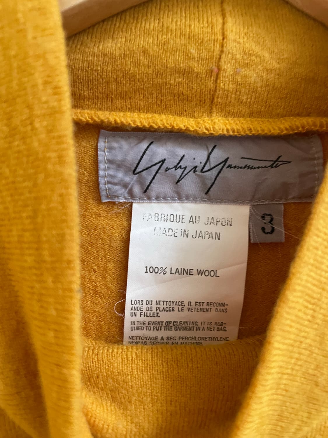 요지야마모토 터틀넥 니트 티셔츠 상품이미지6