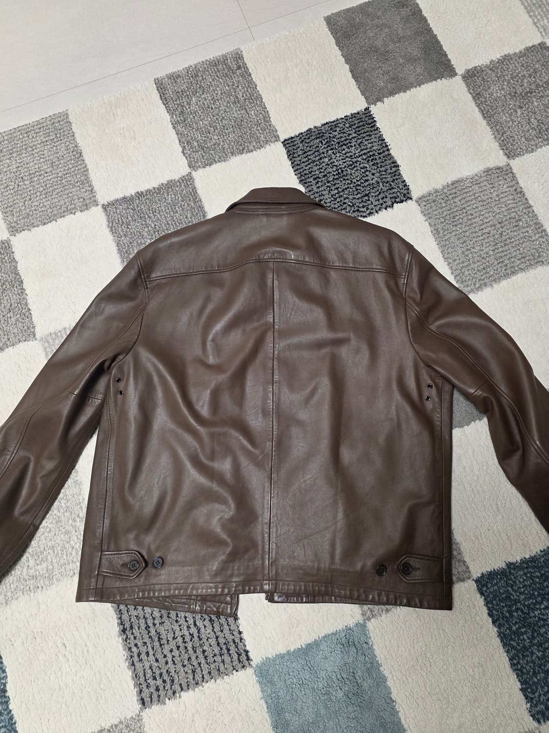 폴로 맥스웰 레더자켓 브라운 L사이즈 상품이미지2