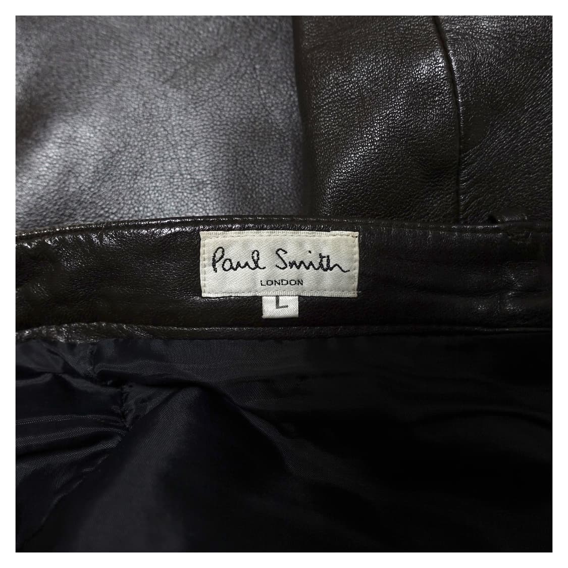 [L,30~32] PAULSMITH 폴스미스 양가죽 렘 레더 팬츠 상품이미지9