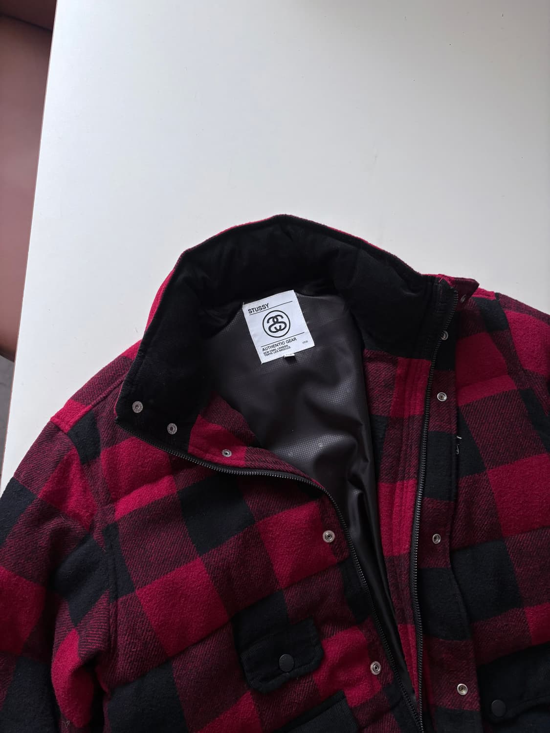 스투시 00s 체크 다운 자켓 상품이미지3