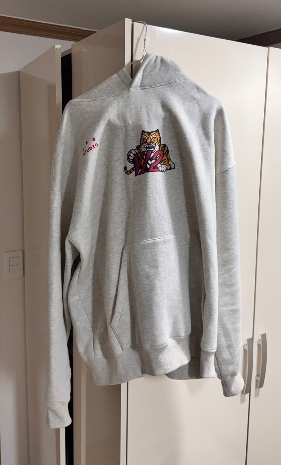 IAB STUDIO x KIA TIGERS V12 Hoodie Ivory 상품이미지6