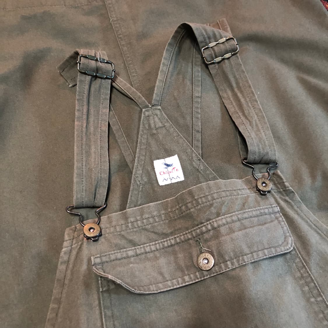 Chiquita khaki overall skirt 상품이미지6