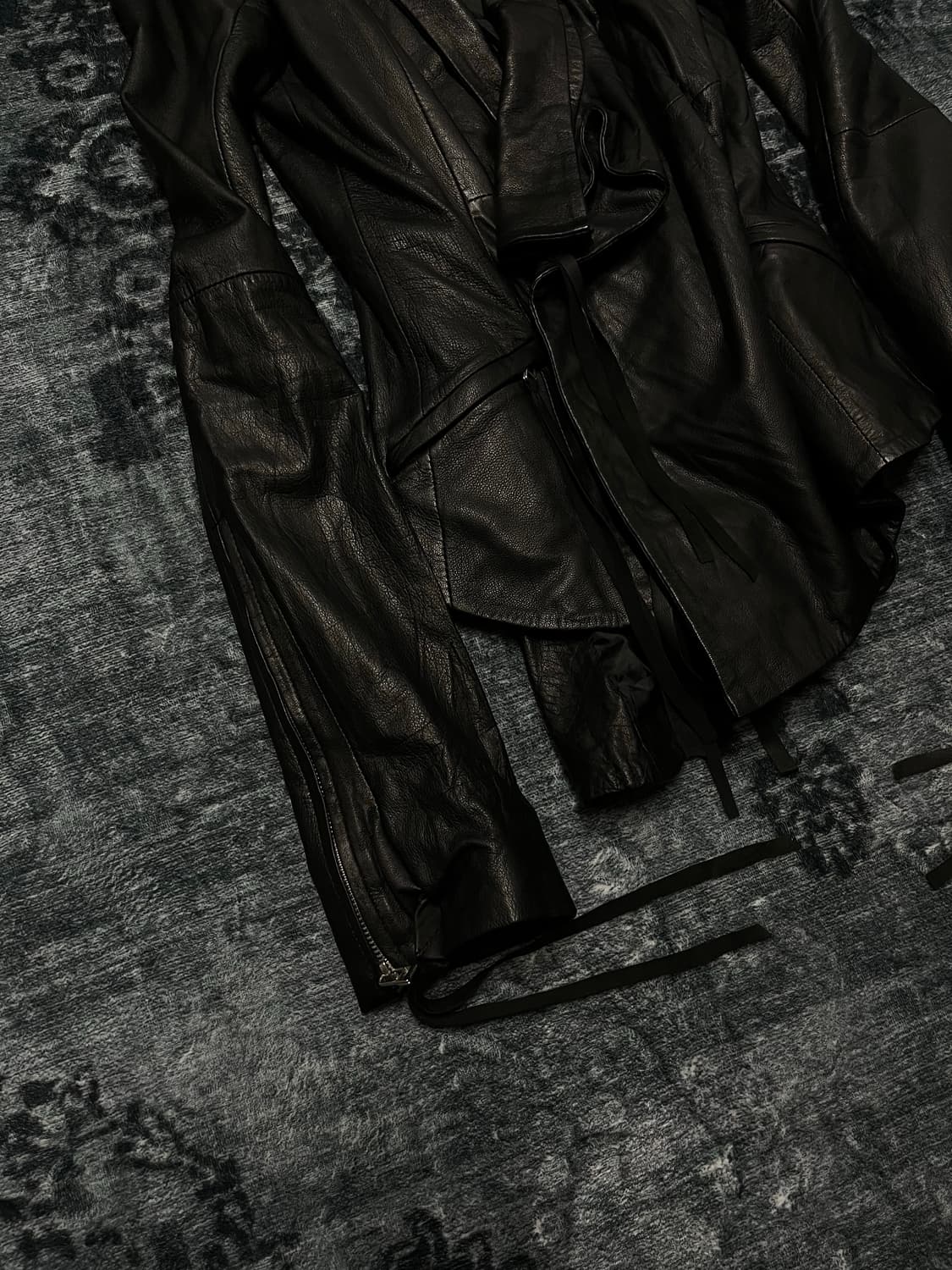 Ekam 00s slenderman gimmick leather jack 상품이미지4