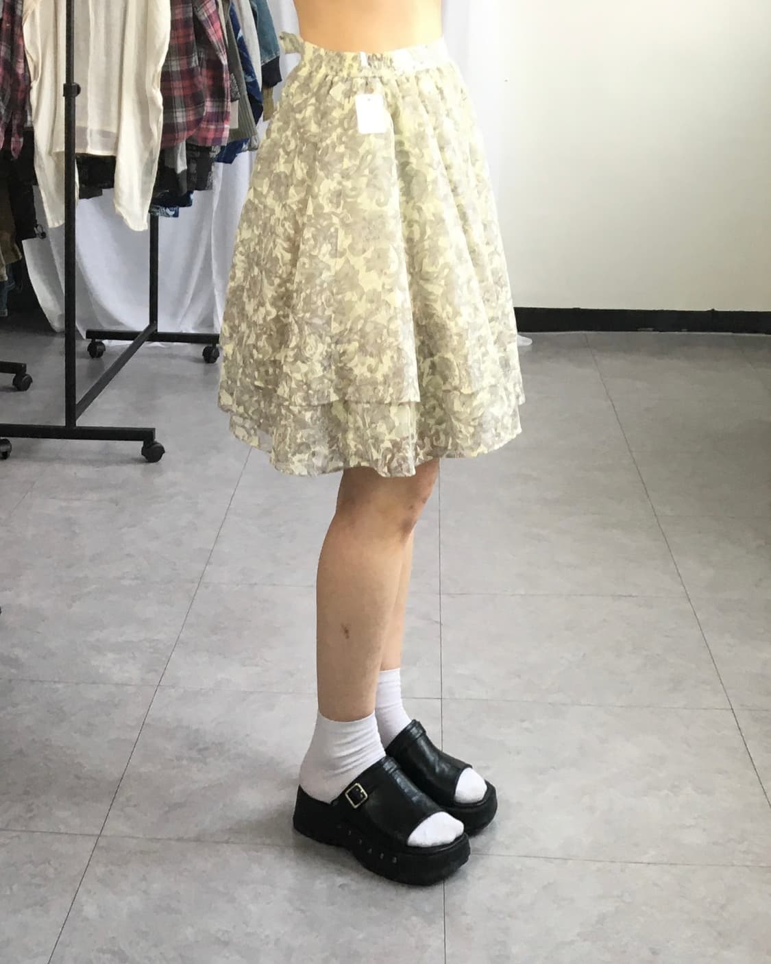 Flower pattern skirt 상품이미지5