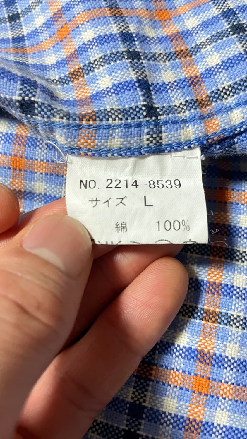 JPN 90s 일본 빈티지 클래식 챕스 랄프로렌 오버핏 체크 셔츠 L 상품이미지10