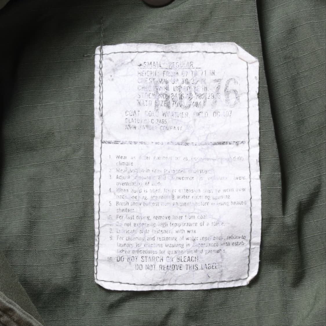 미군 US Military 3rd Generation M-65 Field 상품이미지8