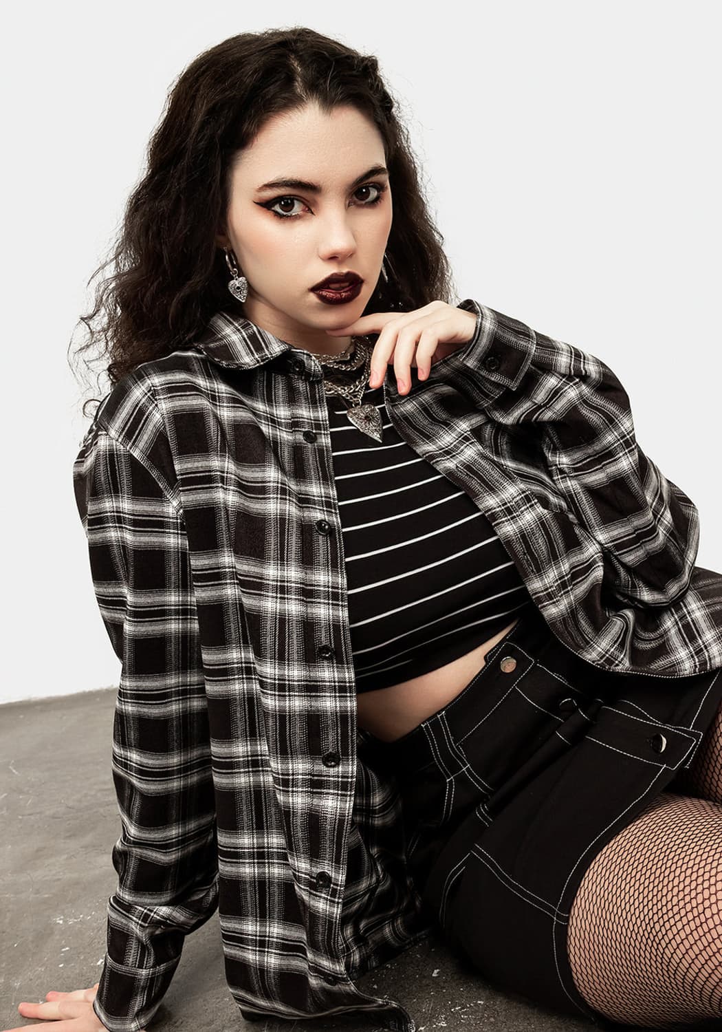 Disturbia Seattle check shirt - M 상품이미지7