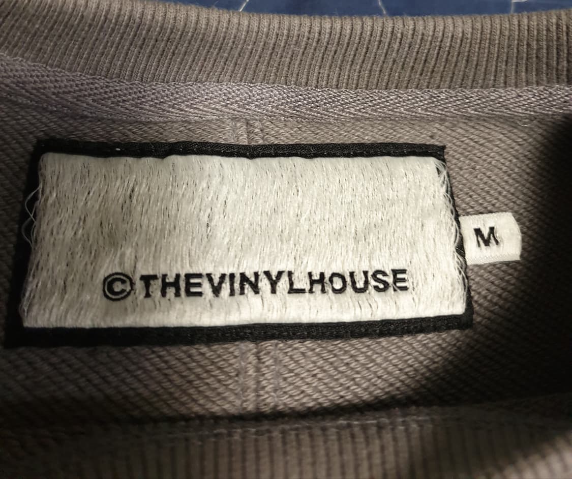 더바이닐하우스 컷오프 라인 맨투맨 딥 그레이 (M) 상품이미지4