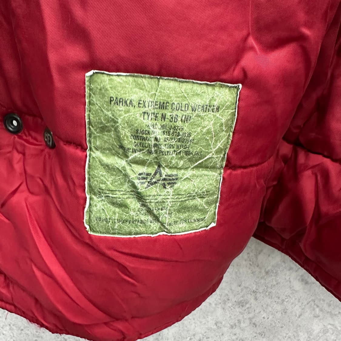 95 알파인더스트리 남자 N3B 밀리터리 야상 점퍼 상품이미지5