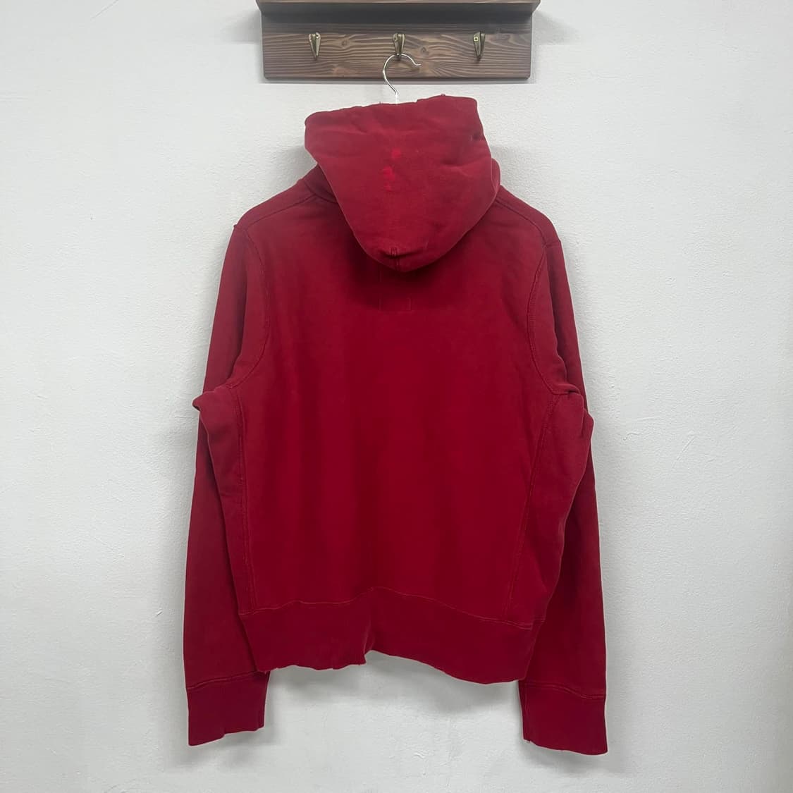 아베크롬비 y2k 딮버건디 스웻 셔츠 후드티(XL) 상품이미지5
