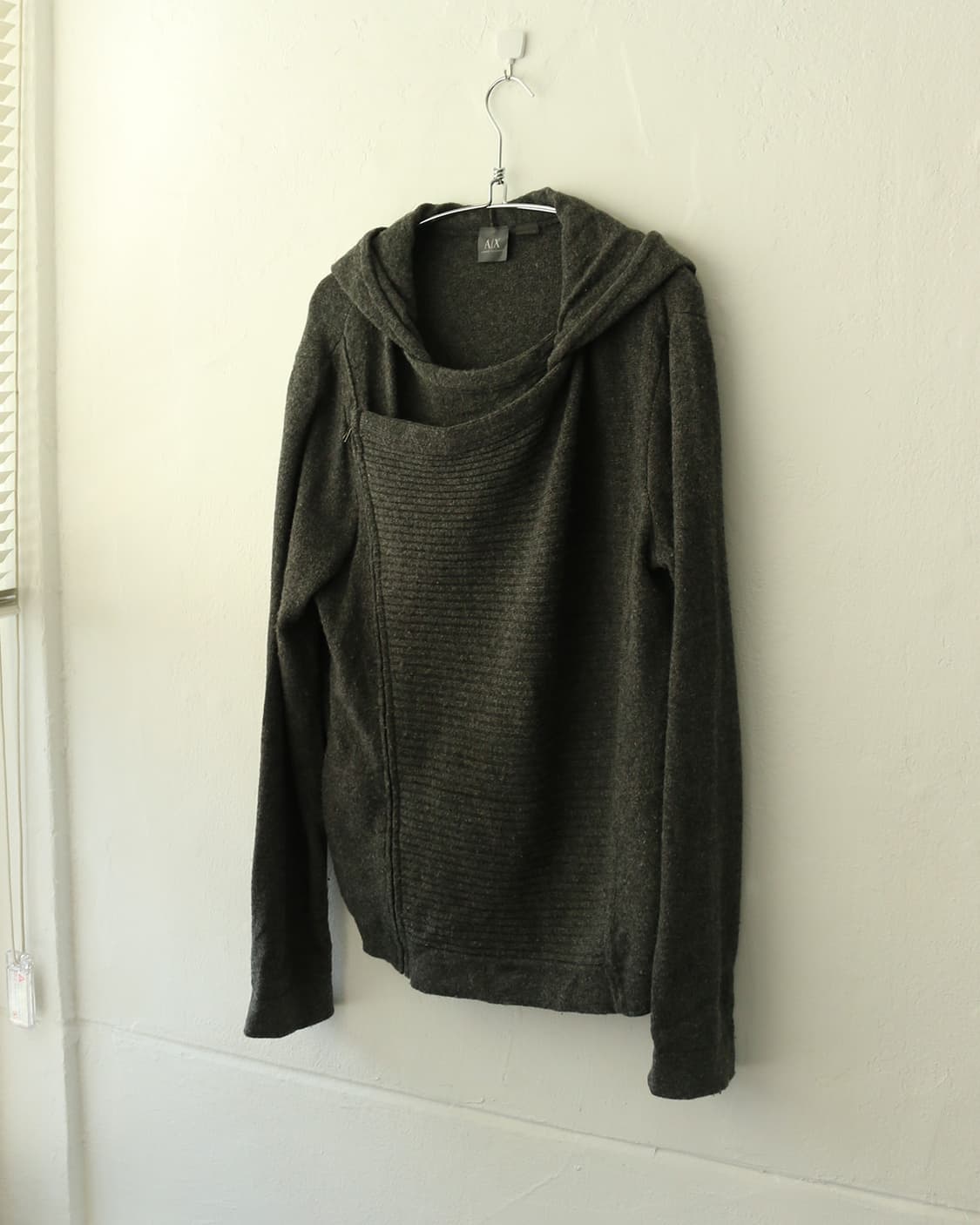 아르마니 익스체인지 사선 후드 집업 상품이미지5
