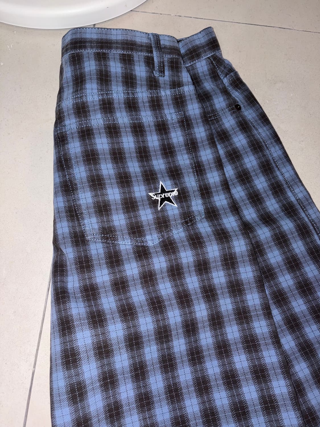 슈프림 플레이드 배기 쇼츠 블루 Supreme Plaid Baggy Sh 상품이미지6