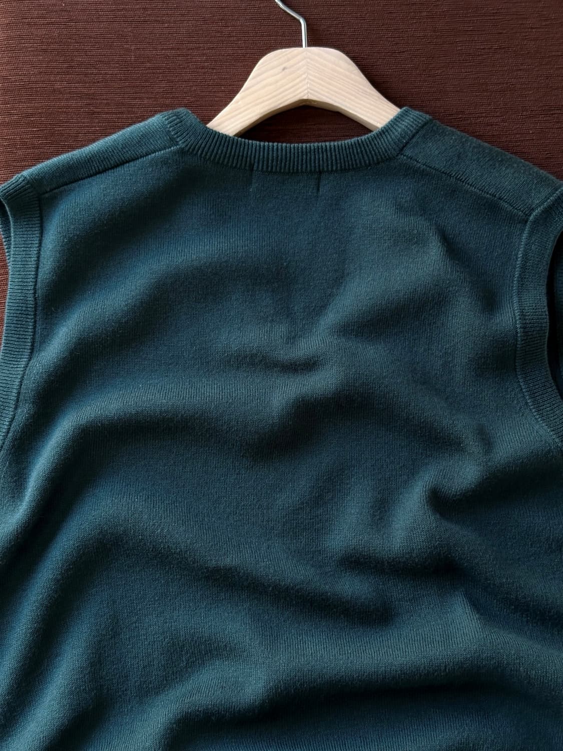 High count wool acrylic knit vest 상품이미지5