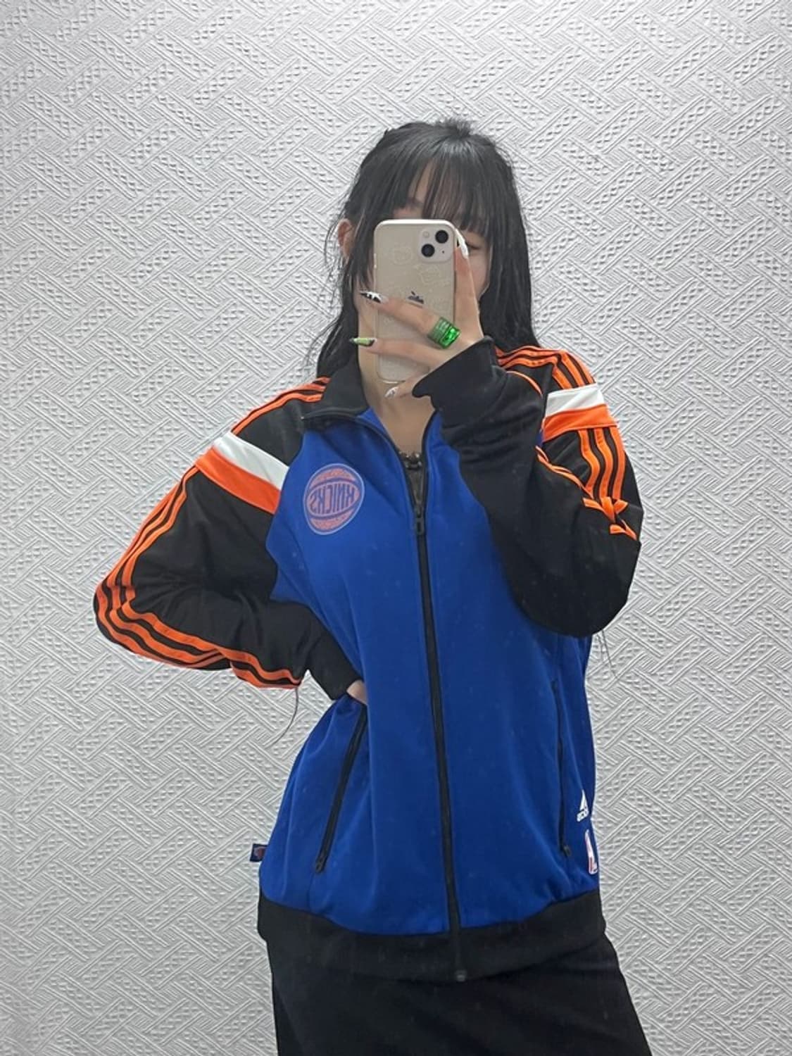  아디다스 NBA 뉴욕닉스 올드스쿨 트랙탑 져지 집업 105 C08643 상품이미지1