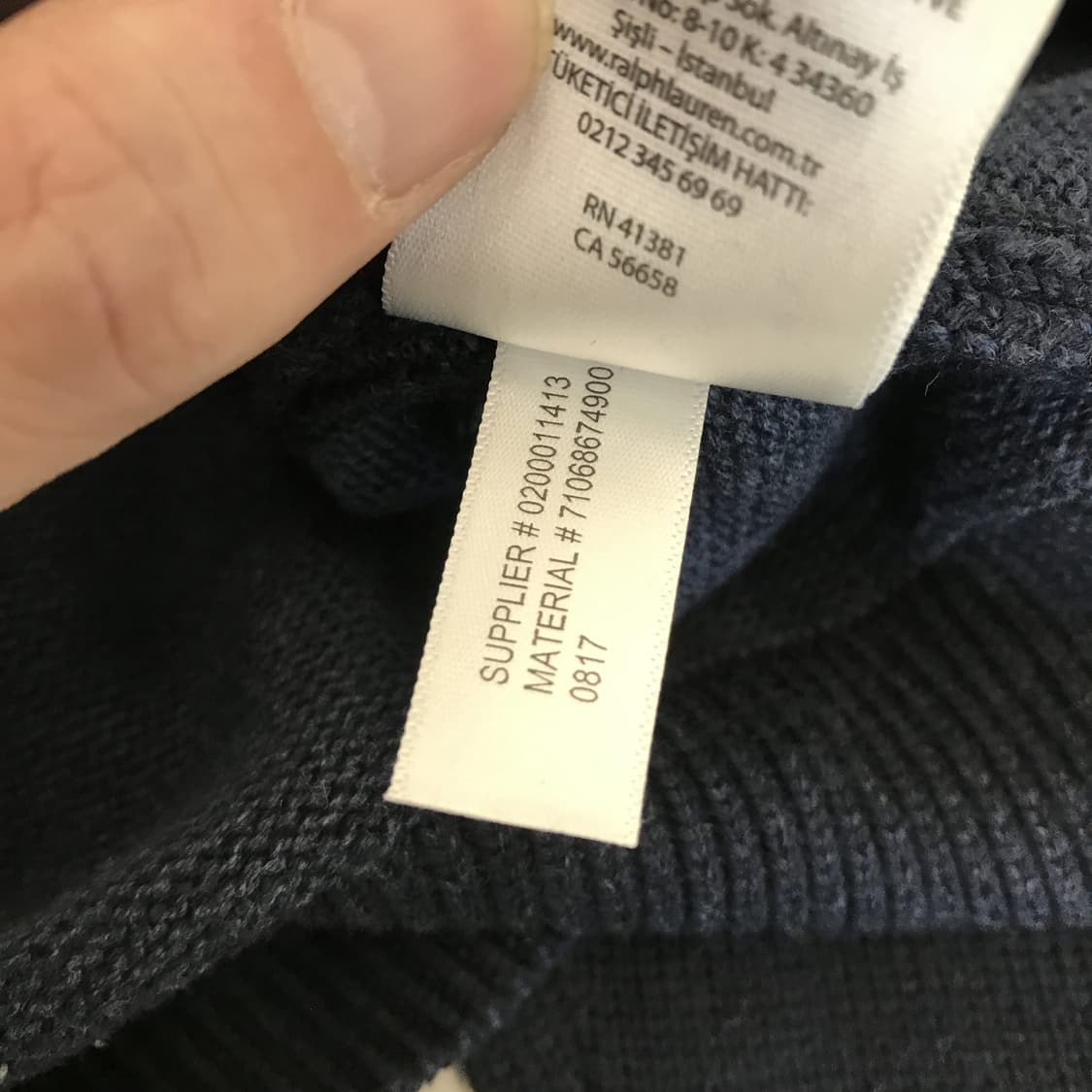 폴로 랄프로렌 가먼트다잉 헤비코튼 니트 [M] 상품이미지8