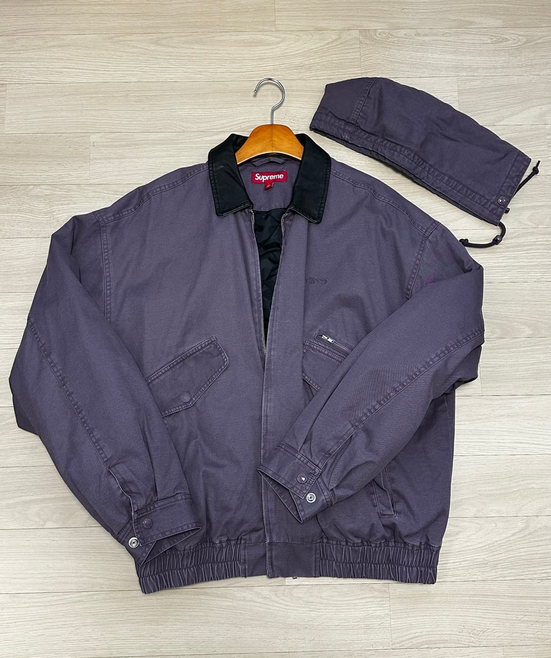 슈프림 레더 칼라 유틸리티 자켓 더스티 퍼플 - 24FW L 상품이미지1